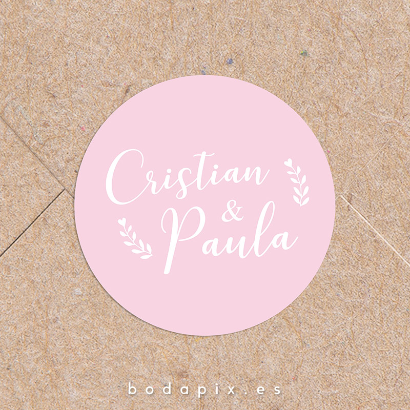 adhesivo pegatinas boda ornamentals