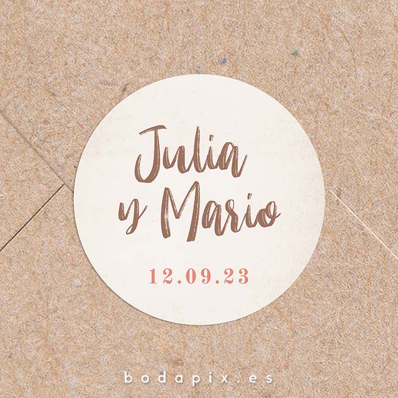 adhesivo pegatinas boda puzzle post