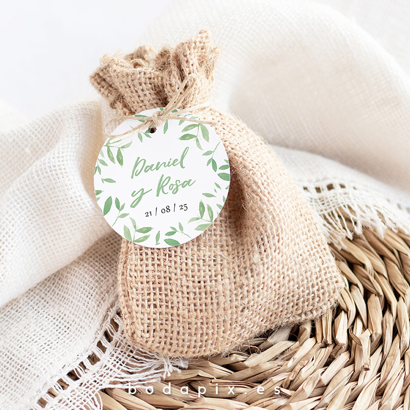 etiquetas detalles boda personalizada grass