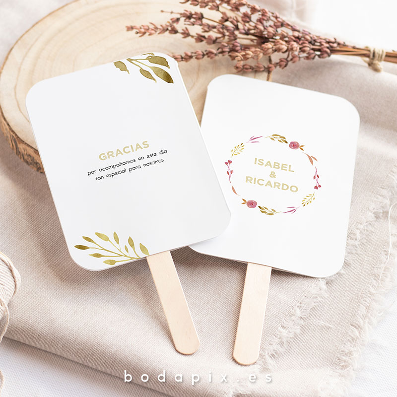 pai pai abanico personalizado boda dalia