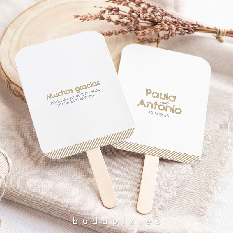 pai pai abanico personalizado boda sand