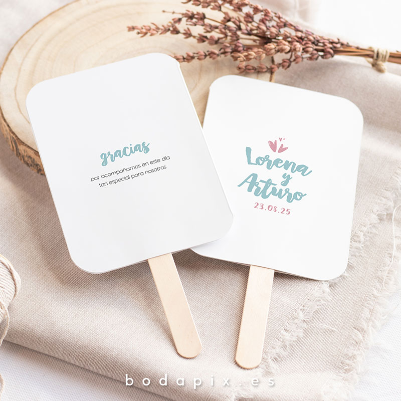 pai pai abanico personalizado boda smile