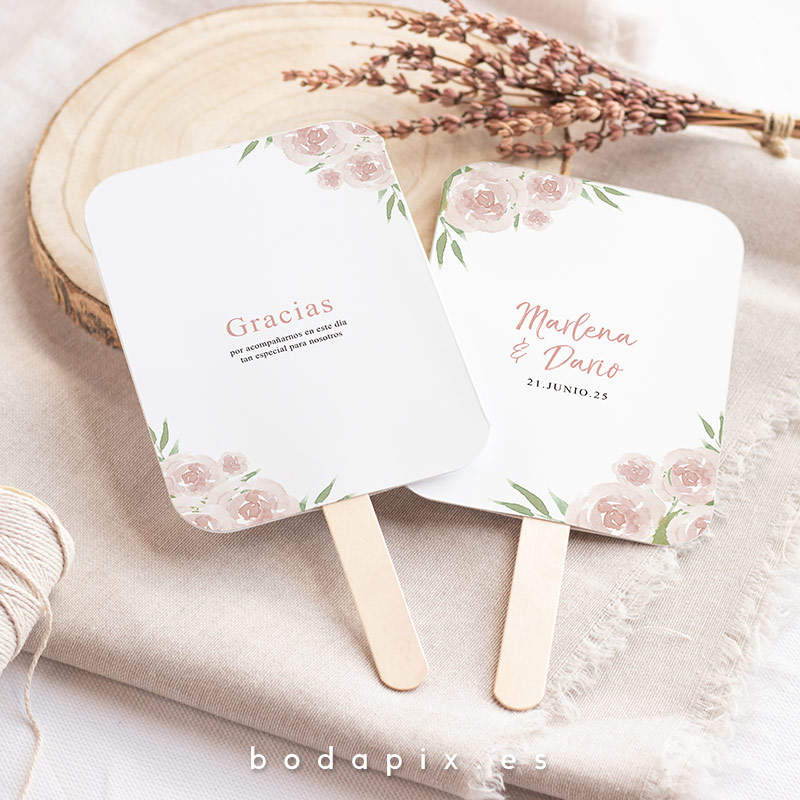 pai pai abanico personalizado boda primavera