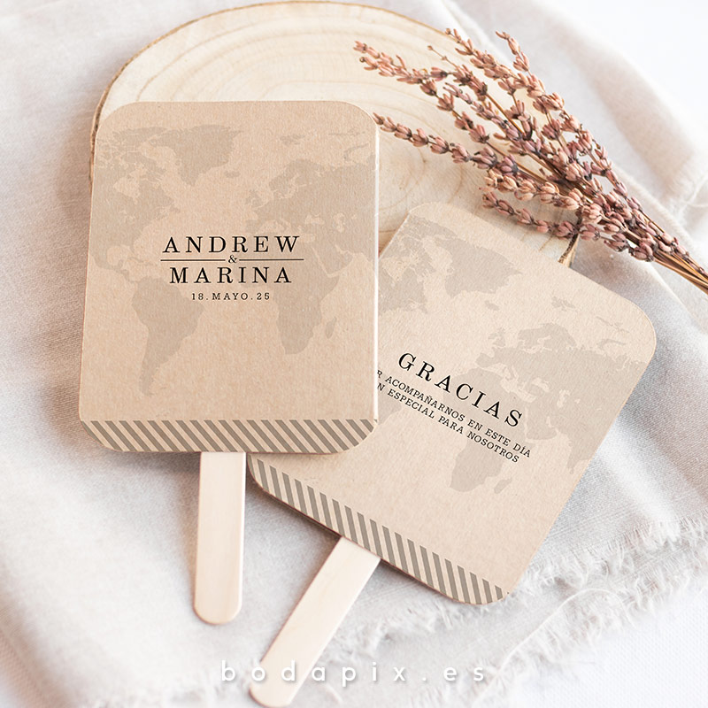 pai pai abanico personalizado boda travel