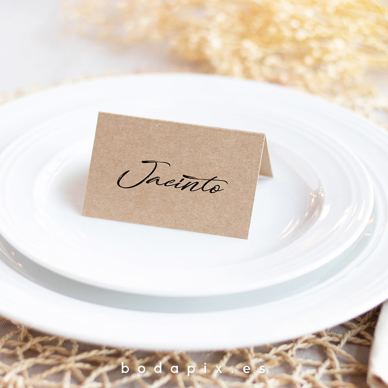 marcasitios sitting kraft personalizado boda trazos