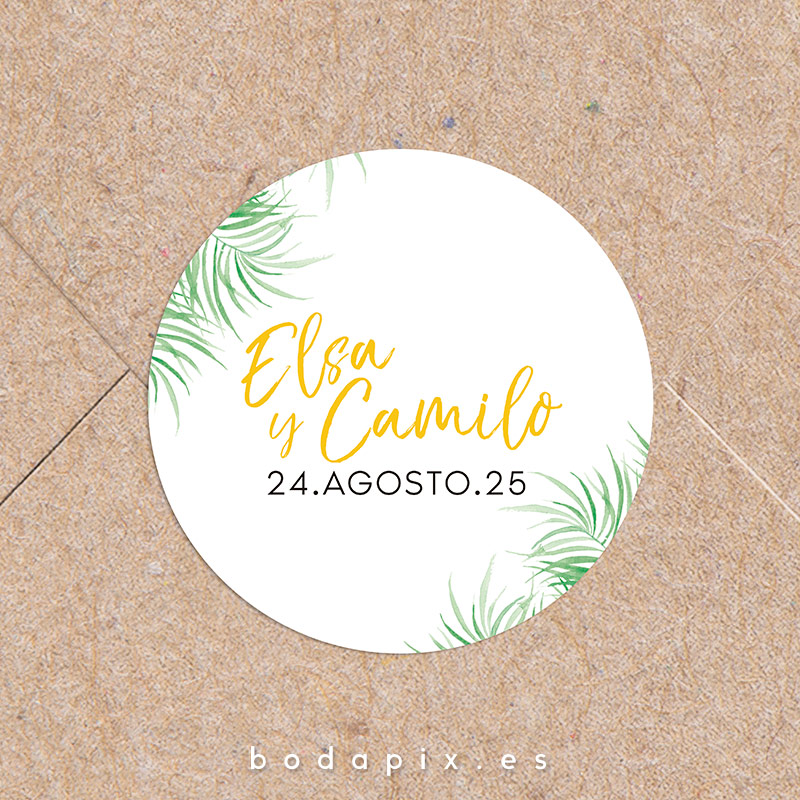 pegatinas para bodas