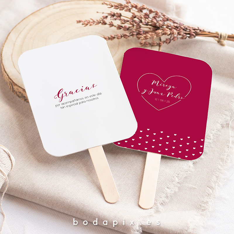 pai pai para bodas románticas