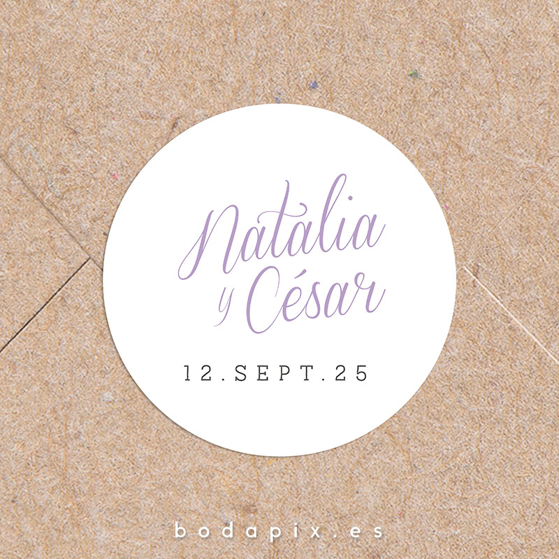 Adhesivos y pegatinas para bodas Bicicleta