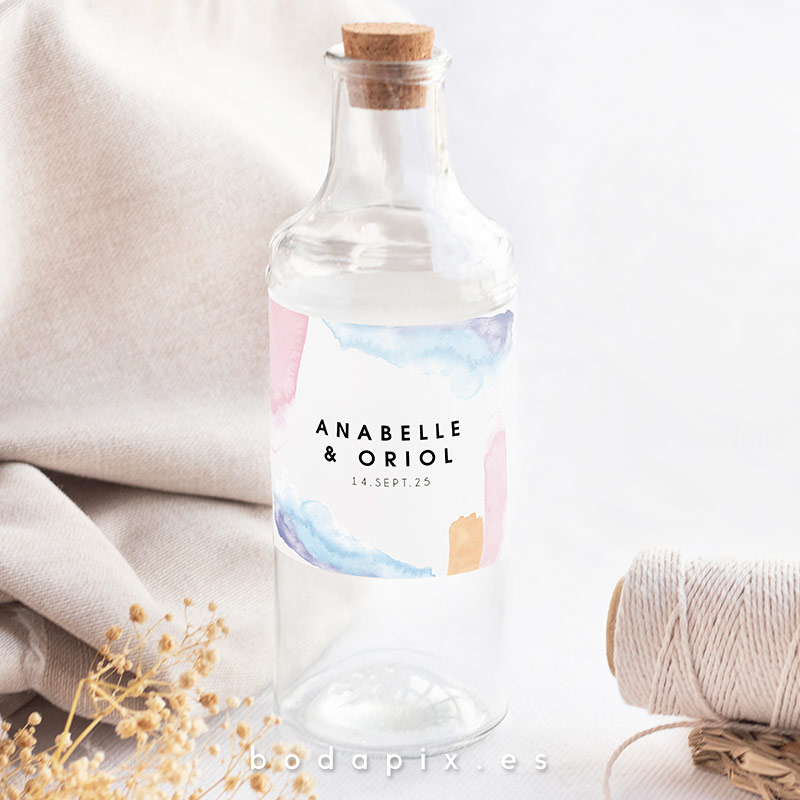 etiquetas de botellas para bodas