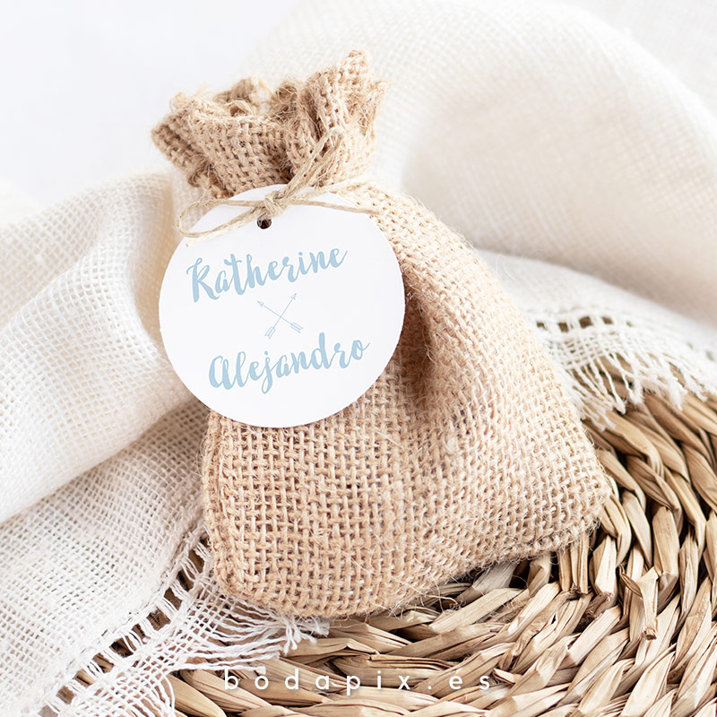 Etiquetas personalizadas para bodas Cross Lovers