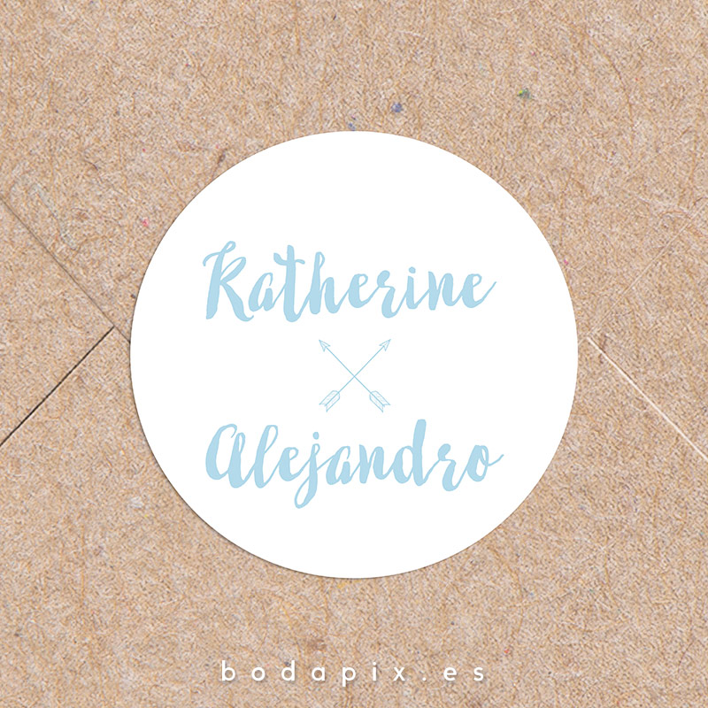 Pegatinas para bodas Cross Lovers