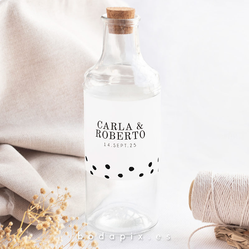 etiquetas de botellas para bodas