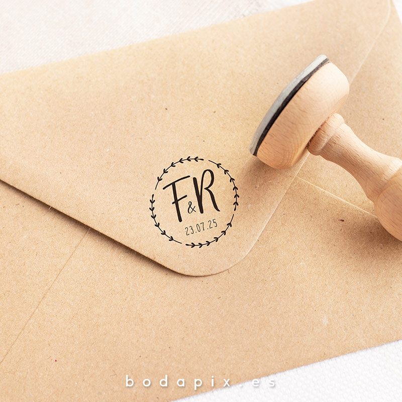 Sello personalizado para bodas