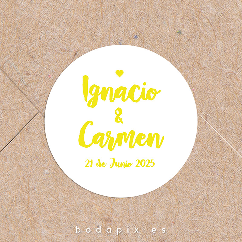 pegatinas para bodas