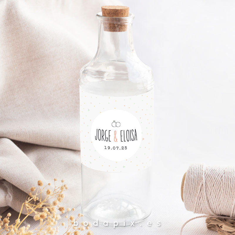 etiquetas de botellas para bodas
