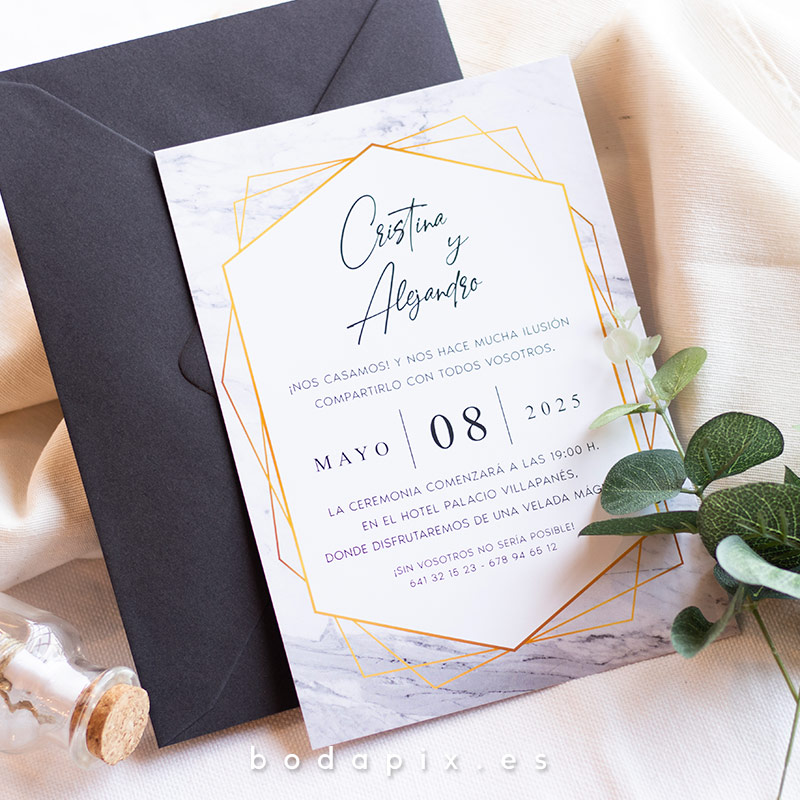 invitaciones de boda elegantes