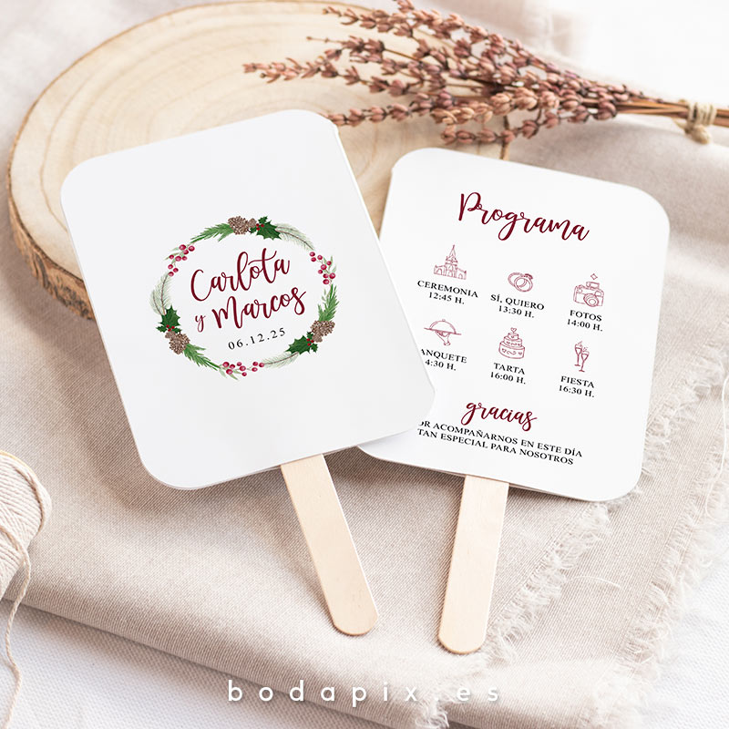 pai pai para bodas navideñas