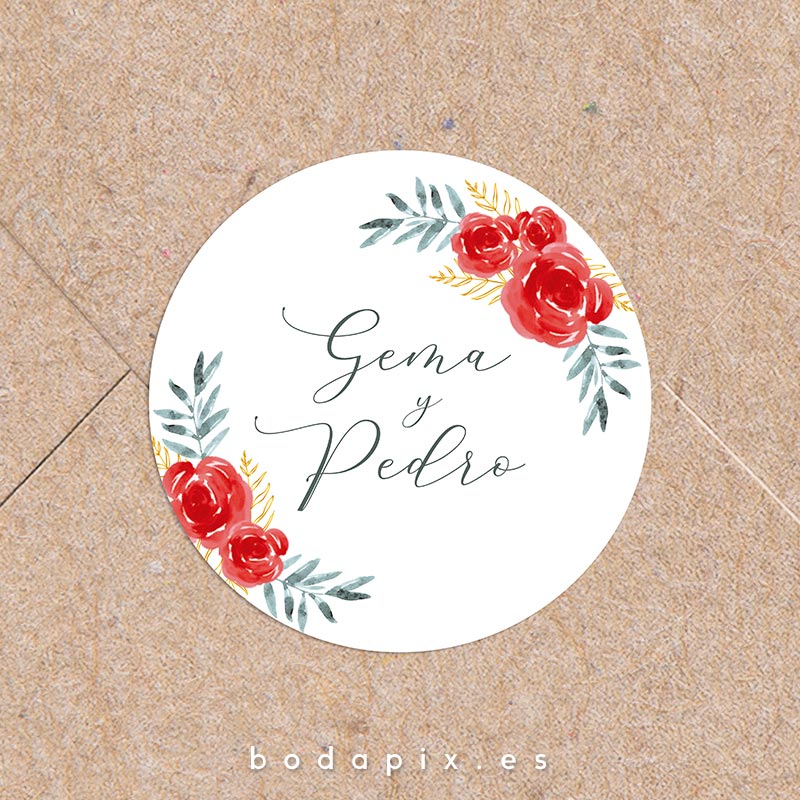 pegatinas para bodas