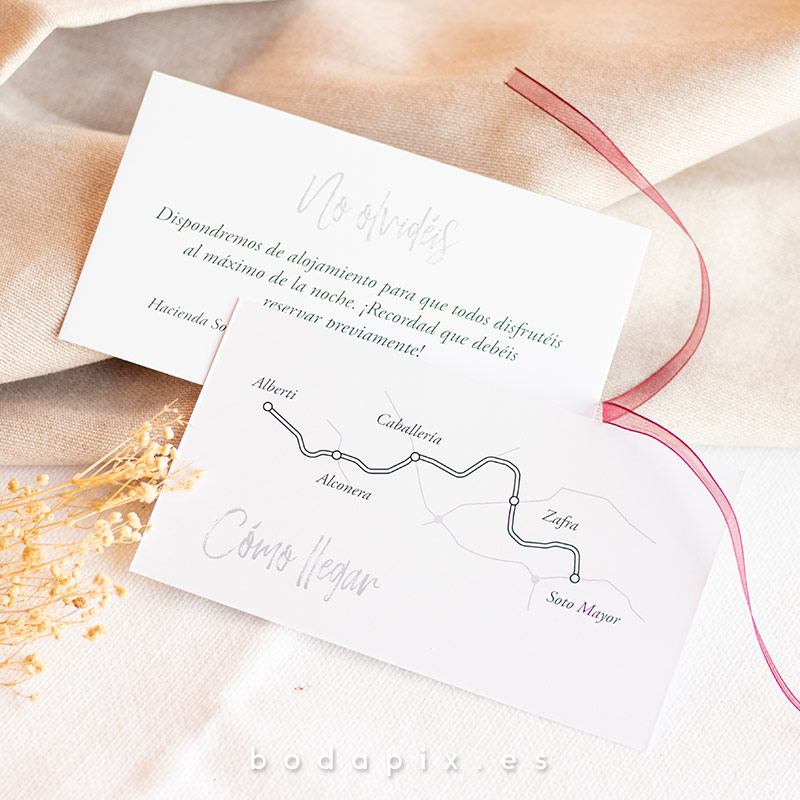 plano de llegada para bodas