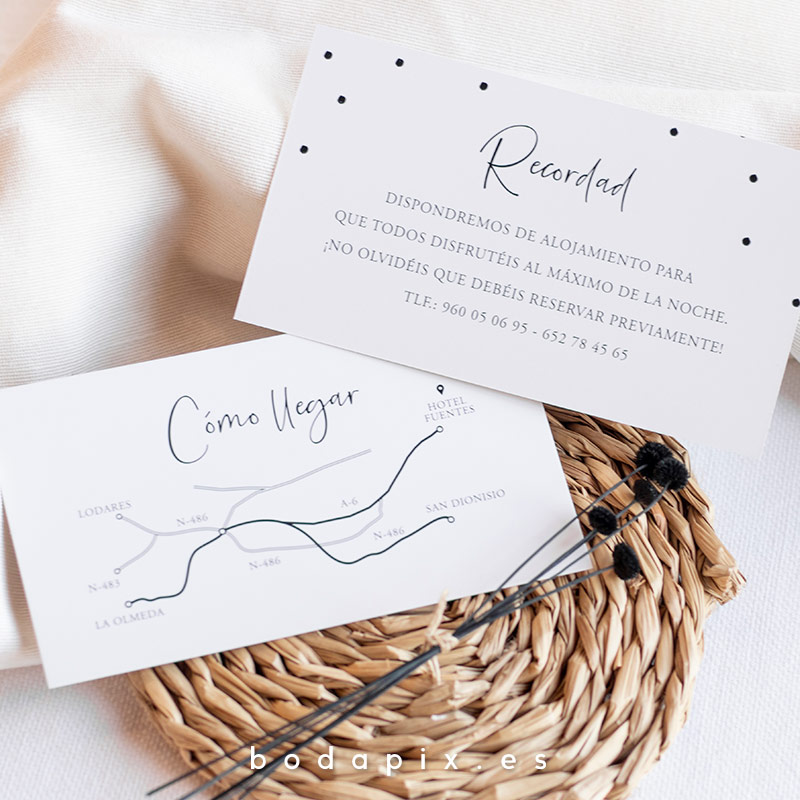 plano de llegada para bodas