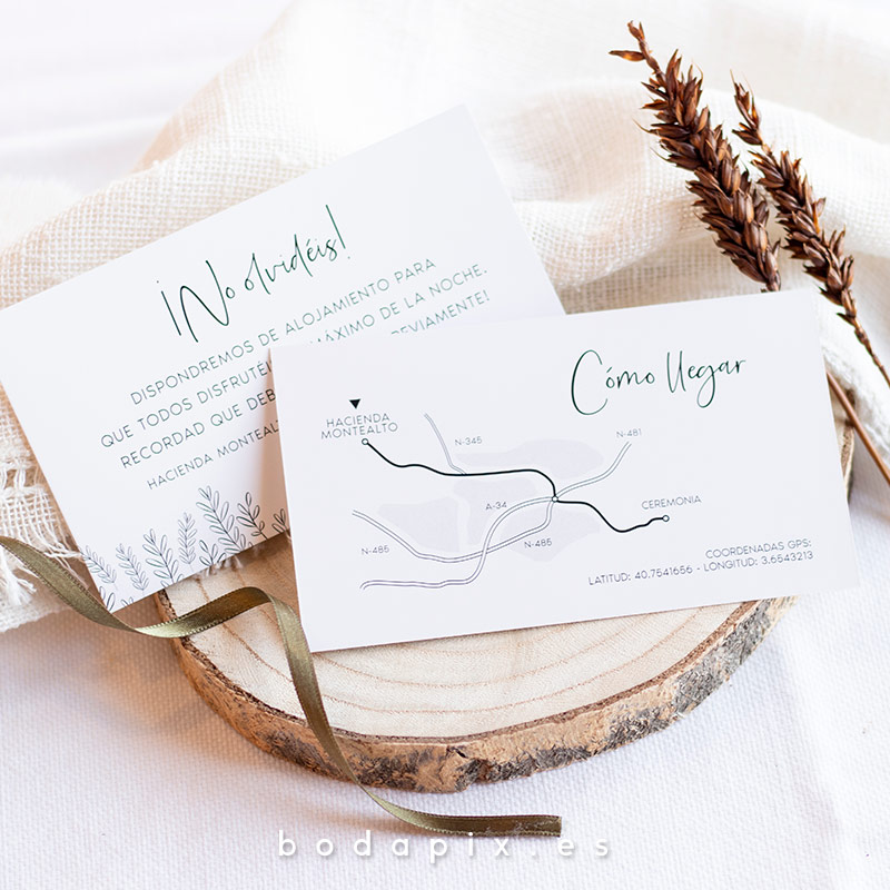 plano de llegada para bodas