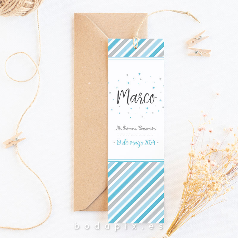 marcapáginas de comunión para niños
