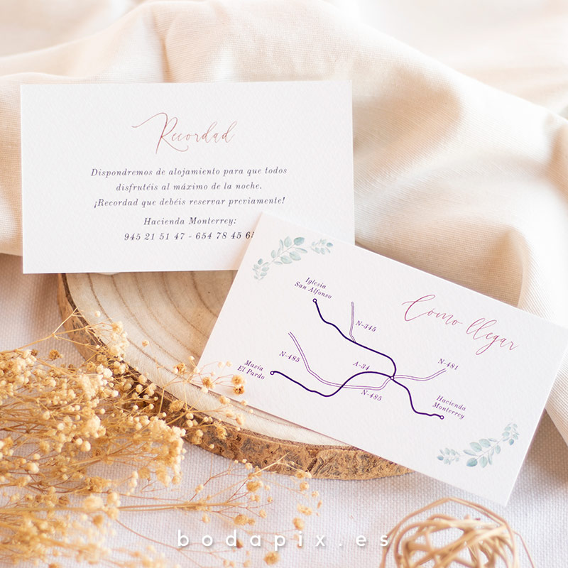 plano de llegada para bodas