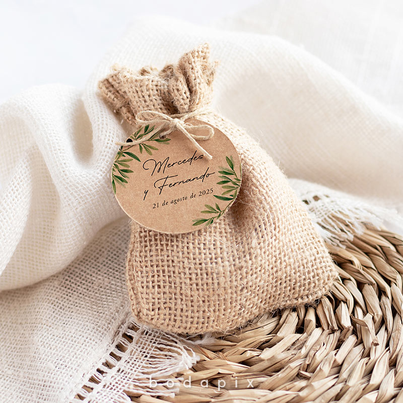 etiquetas para boda kraft