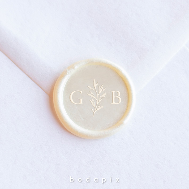 sello de lacre personalizable para bodas
