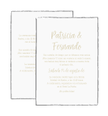Invitación a doble cara